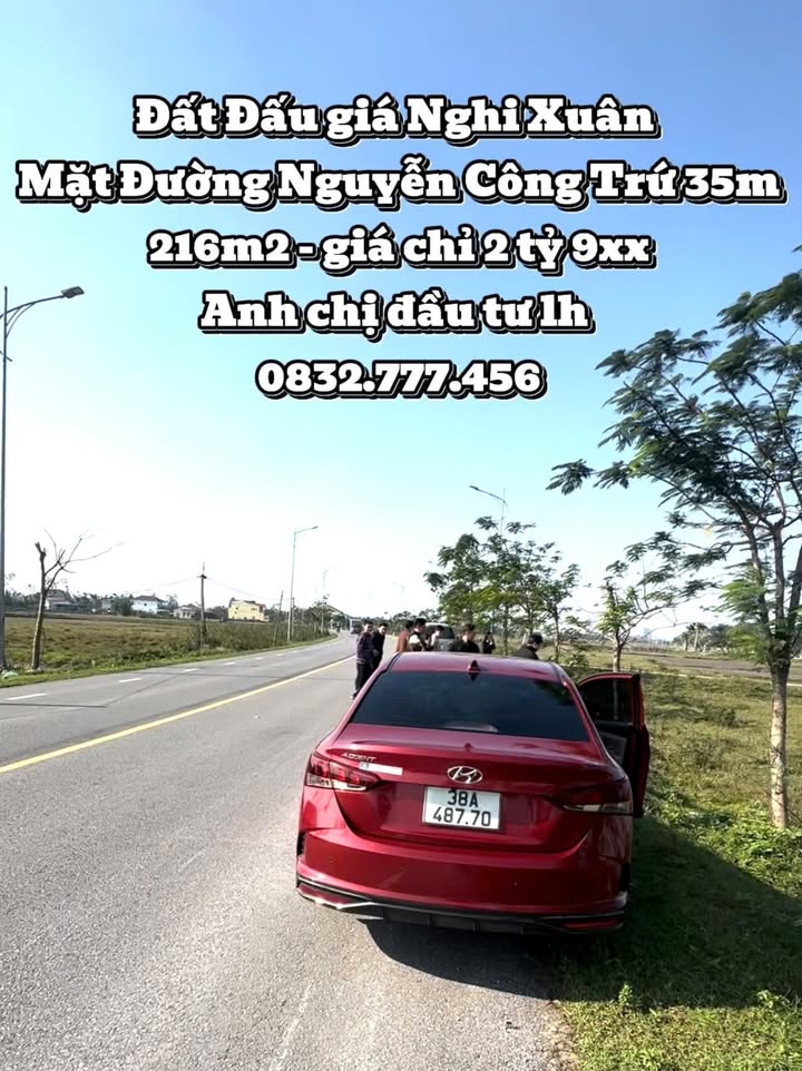 Đất nền mặt tiền Đường Nguyễn Công Trứ, Xuân Giang 216m² - Vị trí kinh doanh đắc địa!
