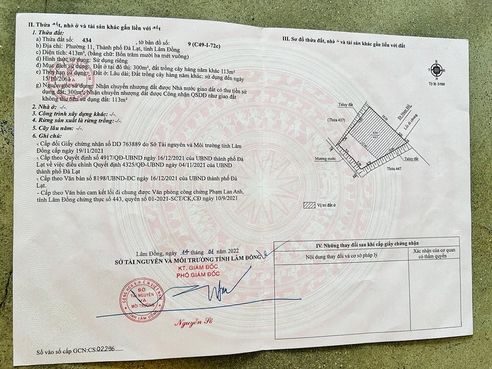 Đất xây dựng 413m² đường Nam Hồ phường Xuân Trường giá 14.5 tỷ - View đẹp toàn cảnh!