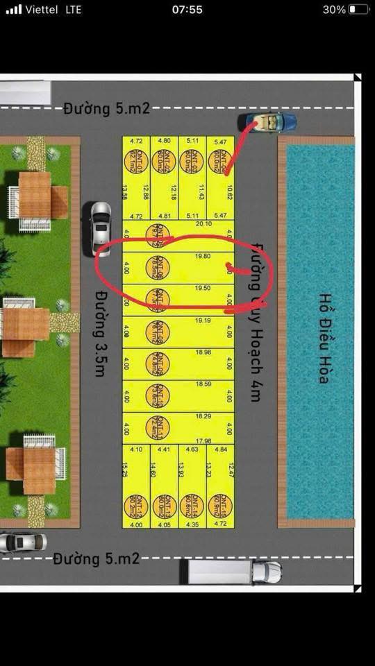 Đất nền CIENCO5 Hà Đông 70m² giá 2.1 tỷ - Đường thông 2 mặt tiền