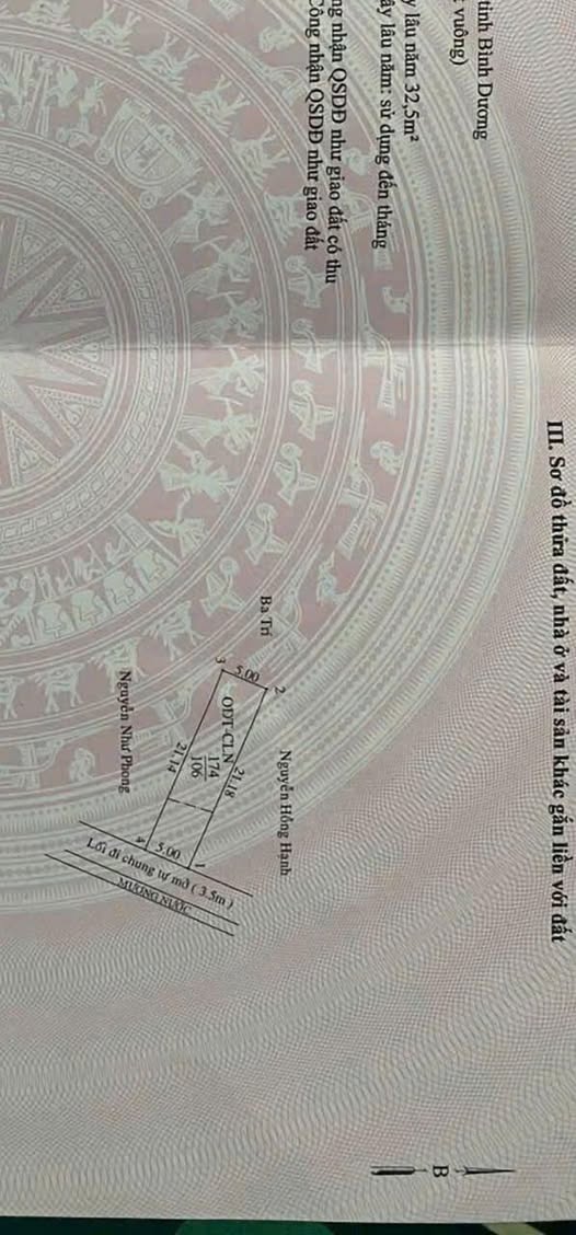 Đất nền phường Chánh Nghĩa, TP Thủ Dầu Một, 105m² - Giá chỉ 2.85 tỷ