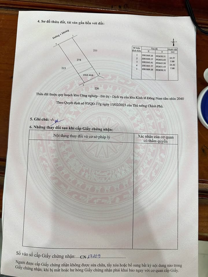 Đất đầu tư KCN WHA Nghệ An 192m² giá 3 tỷ - Tiềm năng sinh lời lớn!