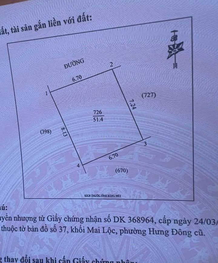 Đất nền dự án Euro Window, Vinh 51m² giá 1.46 tỷ - Cơ hội vàng cho vợ chồng trẻ!
