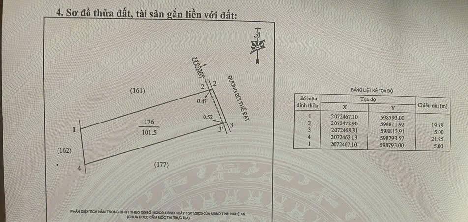 Đất nền Xã Nghi Đức 101.5m² giá 3 tỷ - Đầu tư sinh lời ngay!