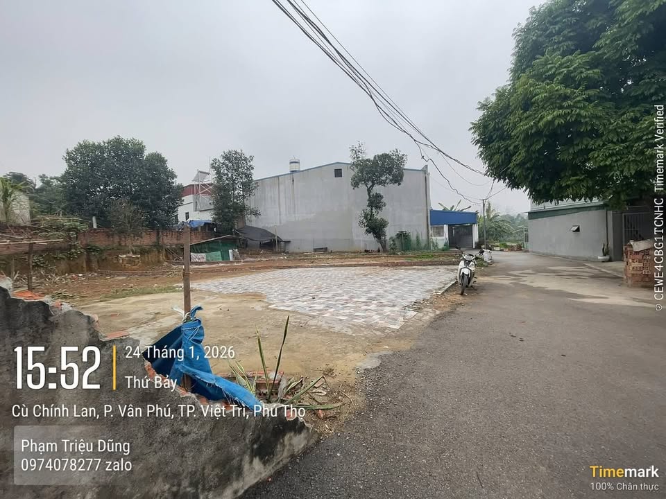 Đất thổ cư Khu 6 Vân Phú, Việt Trì 95m² giá 1.69 tỷ - Đầu tư sinh lời ngay!