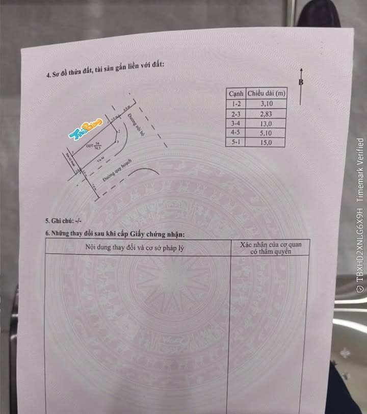 Đất nền lô góc Anh Dũng 5 - Dương Kinh, 74.5m² giá 4.47 tỷ - Sổ hồng chính chủ