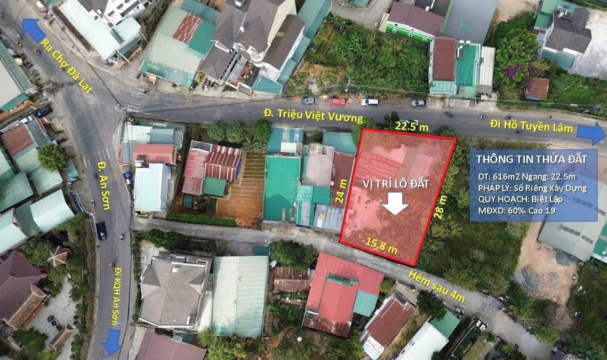 Đất 2 mặt tiền Triệu Việt Vương, Quận 10, 616m² giá 28 tỷ - Cơ hội đầu tư hiếm có!