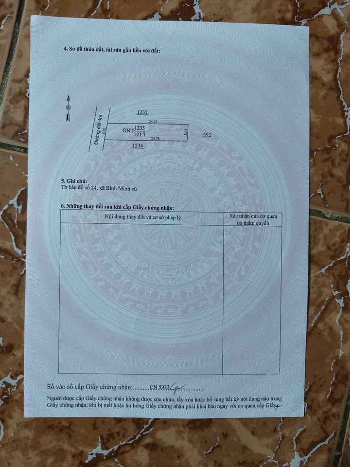 Đất thổ cư kp Đồng Cỏ Đỏ, Tây Ninh 125m² giá 350 triệu - Sổ đỏ chính chủ