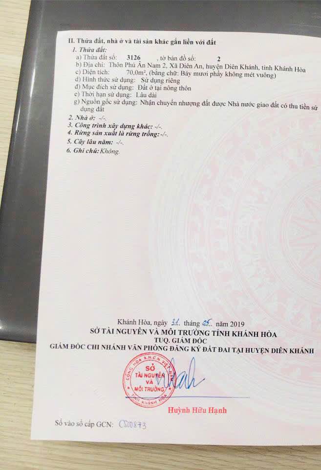 Đất nền Diên An 70m² giá 1.48 tỷ - Vị trí đắc địa gần đường 23/10!