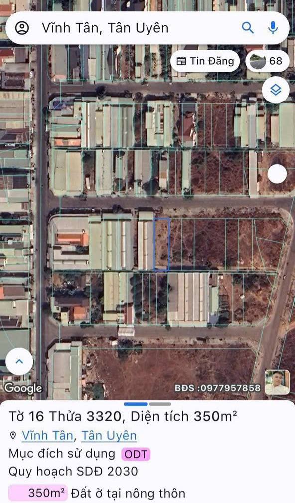 Đất nền VSIP2A, Bình Tân, 350m² - Đầu tư sinh lời tuyệt vời!