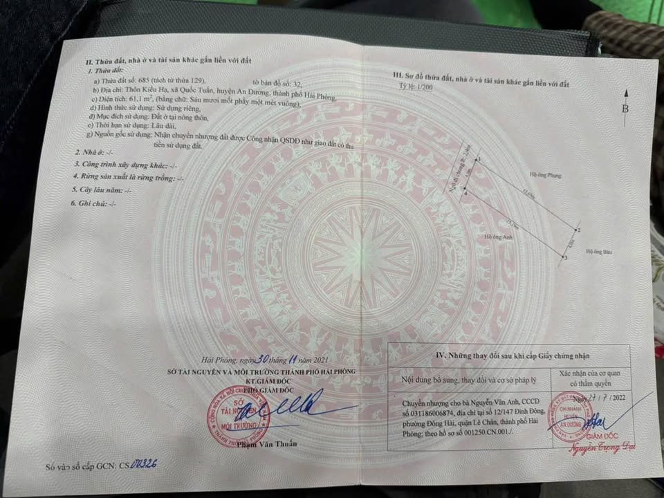 Đất nền Kiều Hạ, An Dương 61m² giá chỉ 690 triệu - Cơ hội đầu tư hấp dẫn!