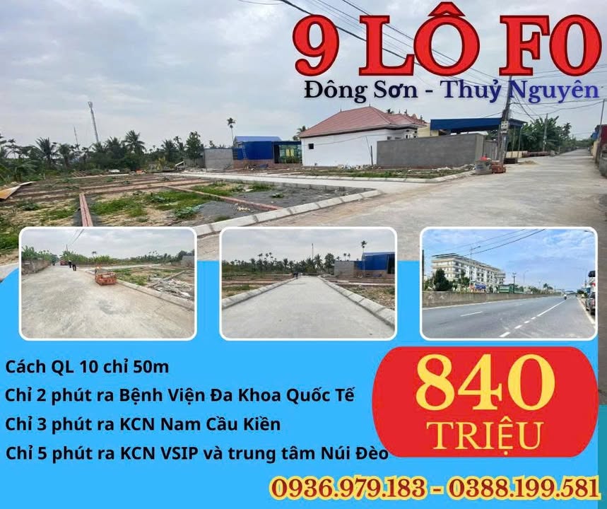 Lô đất tại Lưu Kiếm, Thủy Nguyên 54m² giá 840 triệu - Cơ hội đầu tư tuyệt vời!