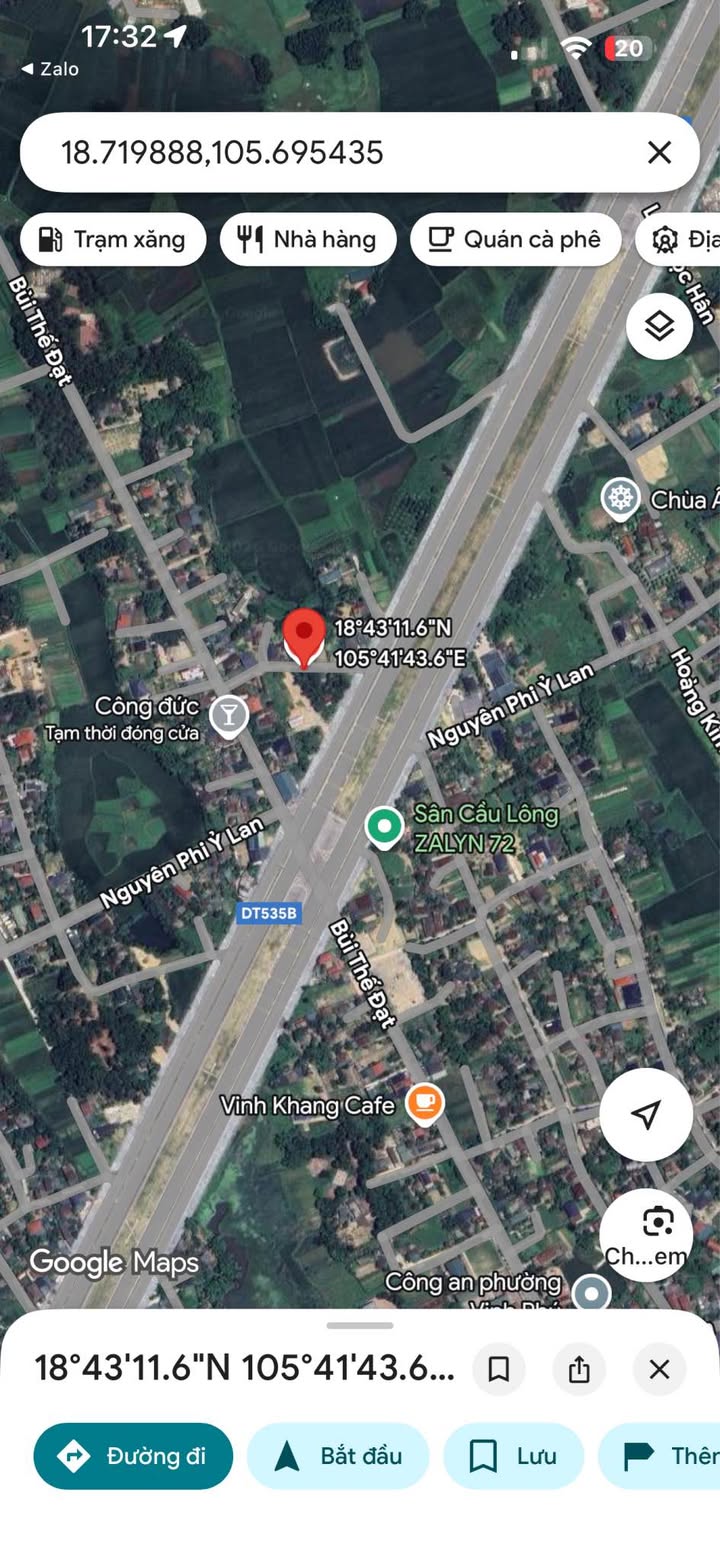 Đất ở Nghi Phú 65m² giá 2 tỷ - Vị trí thông thoáng, mặt tiền rộng