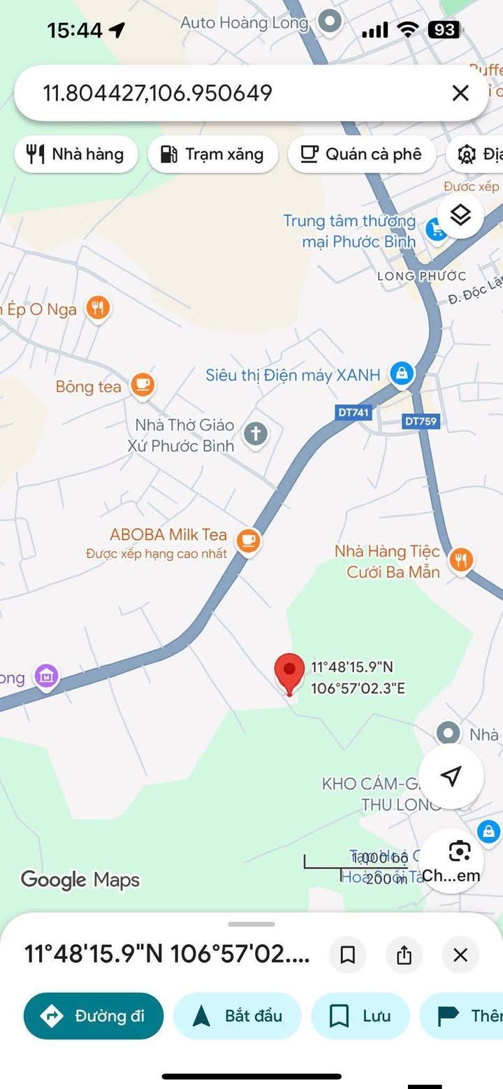 Đất nền Huyện Chơn Thành 200m² giá 220 triệu - Cơ hội đầu tư tốt!