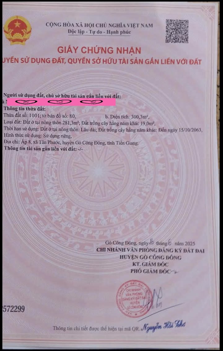 Nhà mặt tiền Ấp Tân Phước, Xã Tân Đông 300m² giá 1.3 tỷ - Sẵn sàng vào ở!