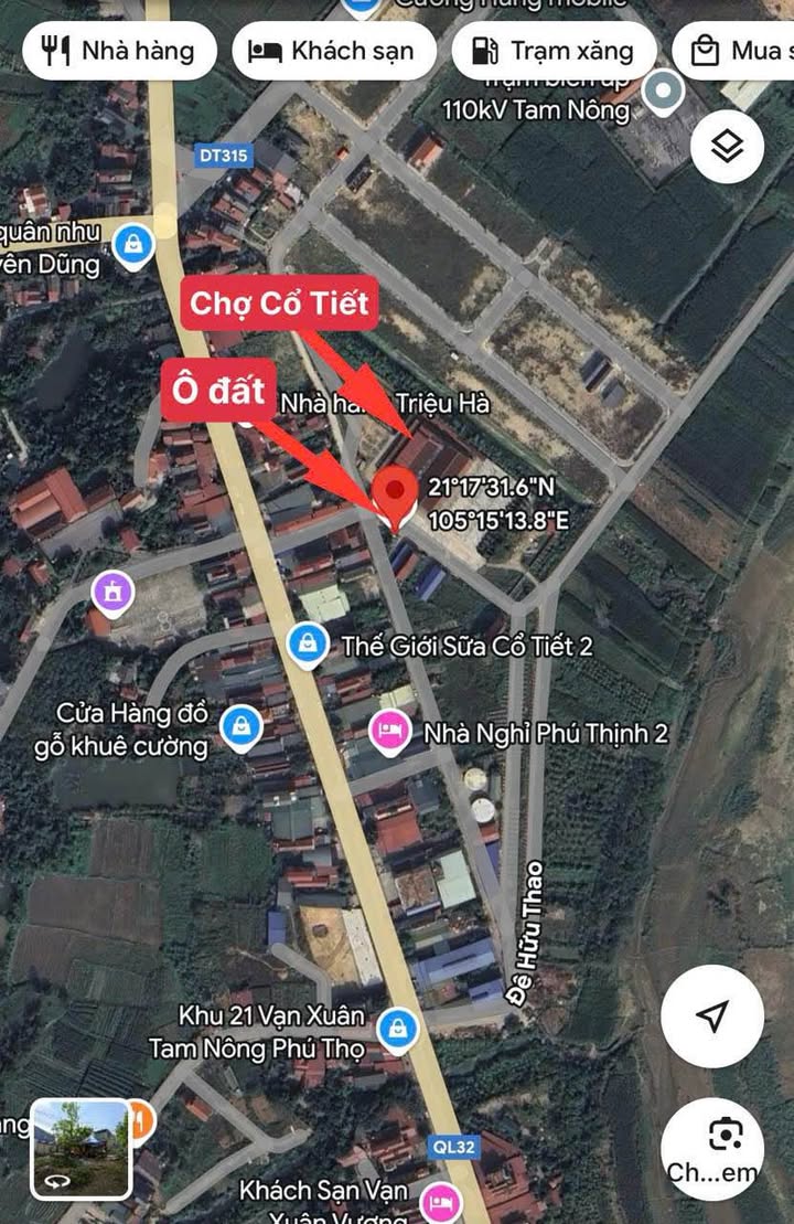 Đất nền tại Chợ Cổ Tiết, Vĩnh Phúc 100m² - Vị trí kinh doanh lý tưởng!