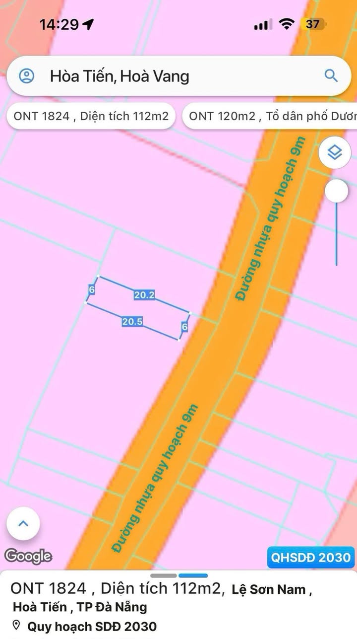 Đất nền Hòa Tiến 112m² giá 2.9 tỷ - Vị trí kinh doanh thuận lợi!