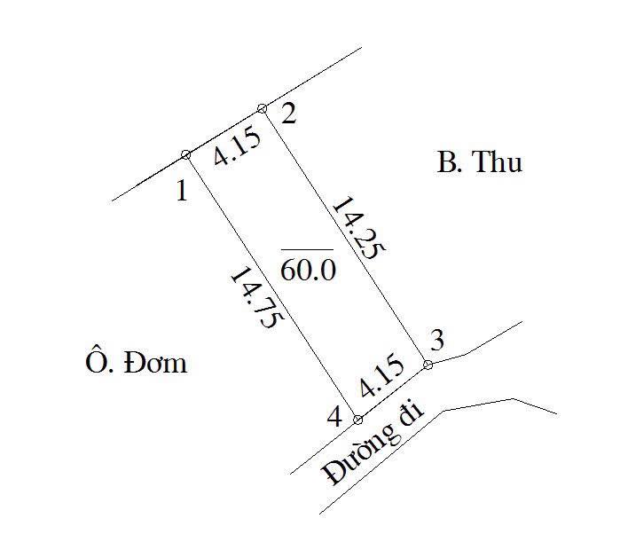 Nhà 2 tầng 60m² tại Vân Côn, Hoài Đức - Giá chỉ 1 tỷ - Sẵn sàng vào ở!