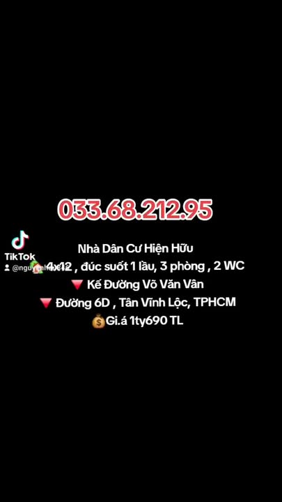 Nhà dân cư Tân Vĩnh Lộc 48m² giá 1.69 tỷ - Chính chủ bán gấp!