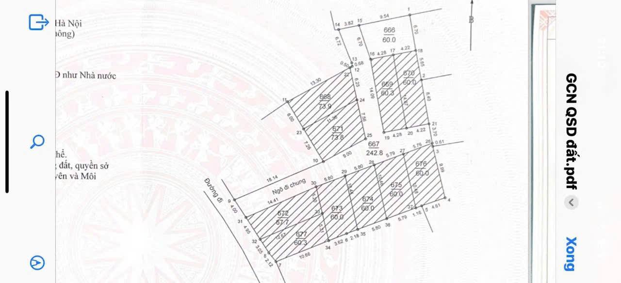 Đất nền CNC Hòa Lạc 60m² giá 2 tỷ - Cơ hội đầu tư tiềm năng!