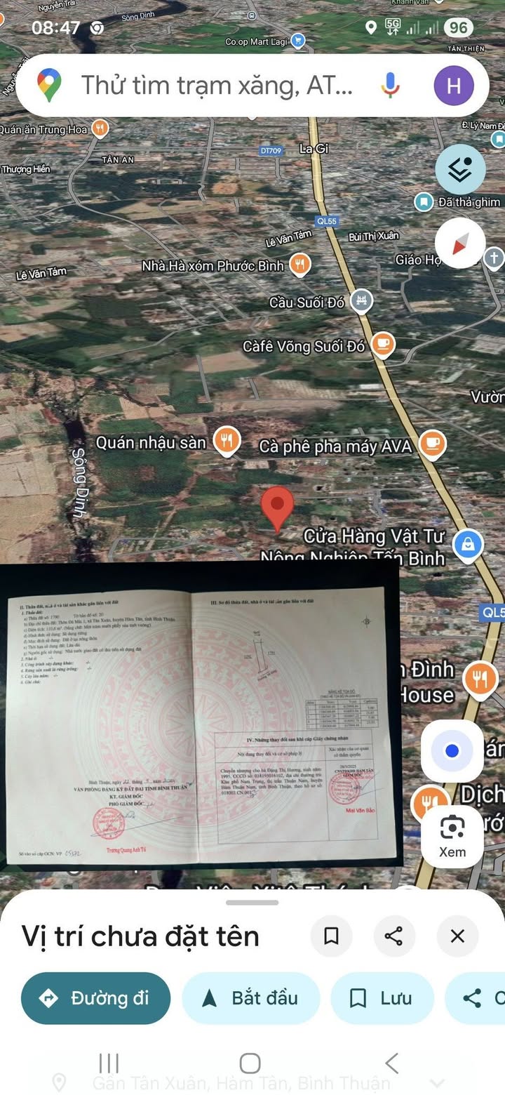 Đất thổ cư 110m² tại Tân Xuân, Hàm Tân chỉ 549 triệu - Cơ hội vàng cho nhà đầu tư!