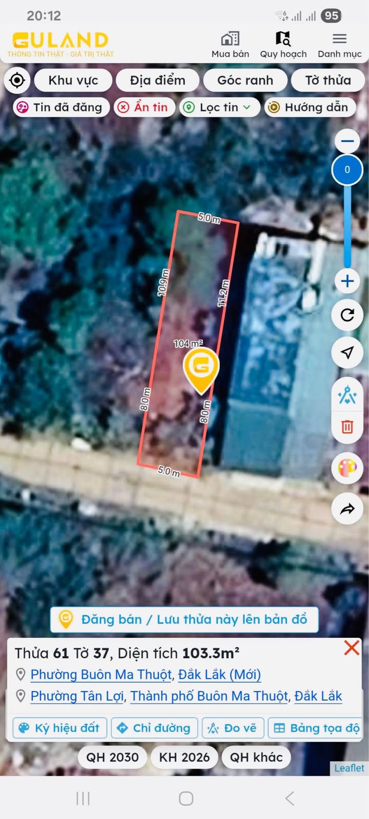 Đất hẻm 847 Hà Huy Tập, 100m² giá 1.93 tỷ - Đầu tư sinh lời ngay!