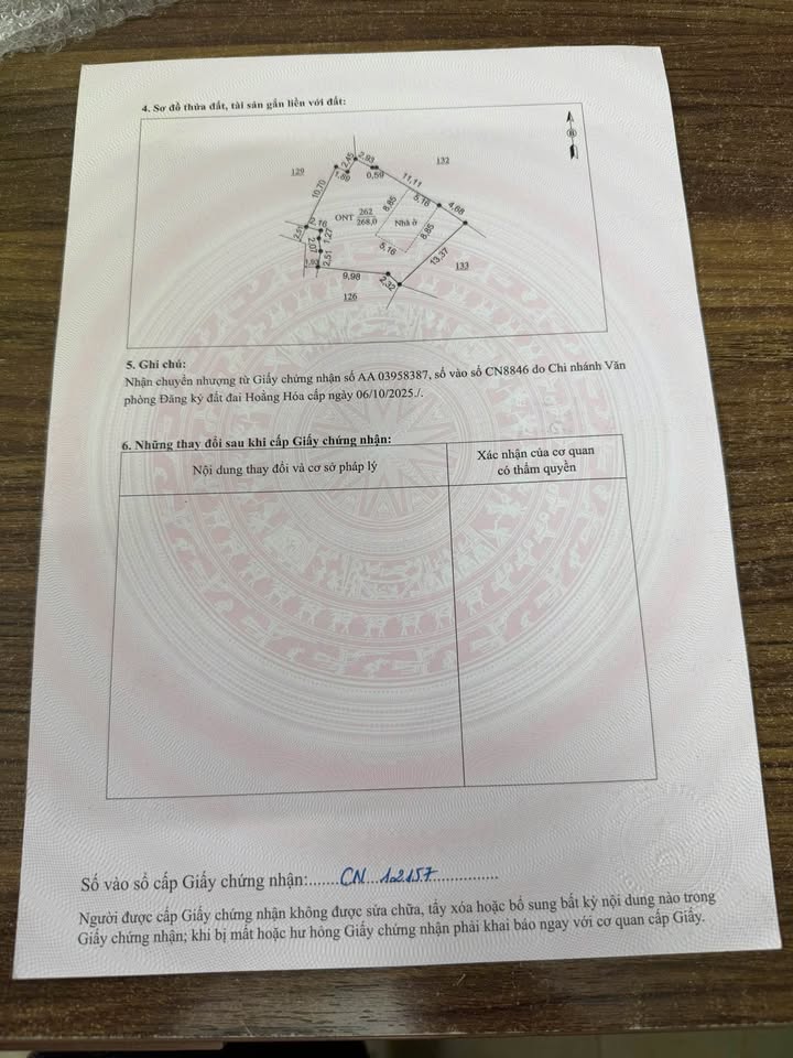 Đất nền chính chủ xã Hoằng Xuân, huyện Hoằng Hóa 268m² - Cơ hội đầu tư sinh lời!