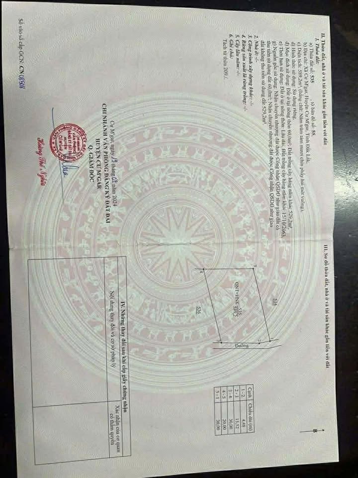 Đất nền xã Cư M'gar 600m² giá 650 triệu - Vị trí đắc địa gần cây xăng