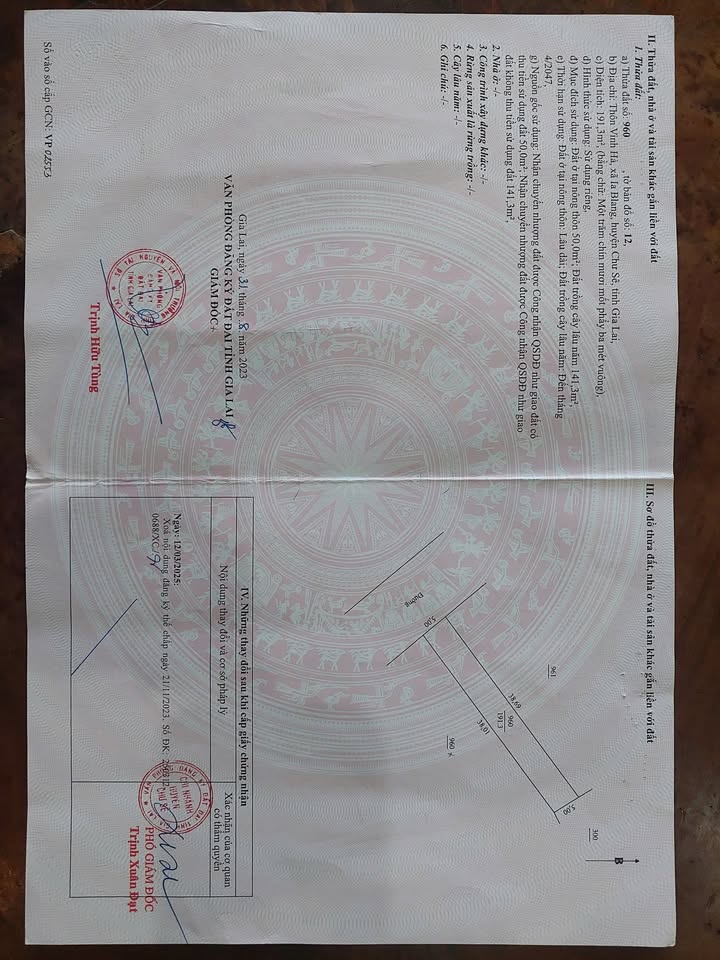 Đất nền Thôn Vinh Hà, Thị trấn Chư Sê 190m² giá 360 triệu - Vị trí đắc địa, gần chợ!