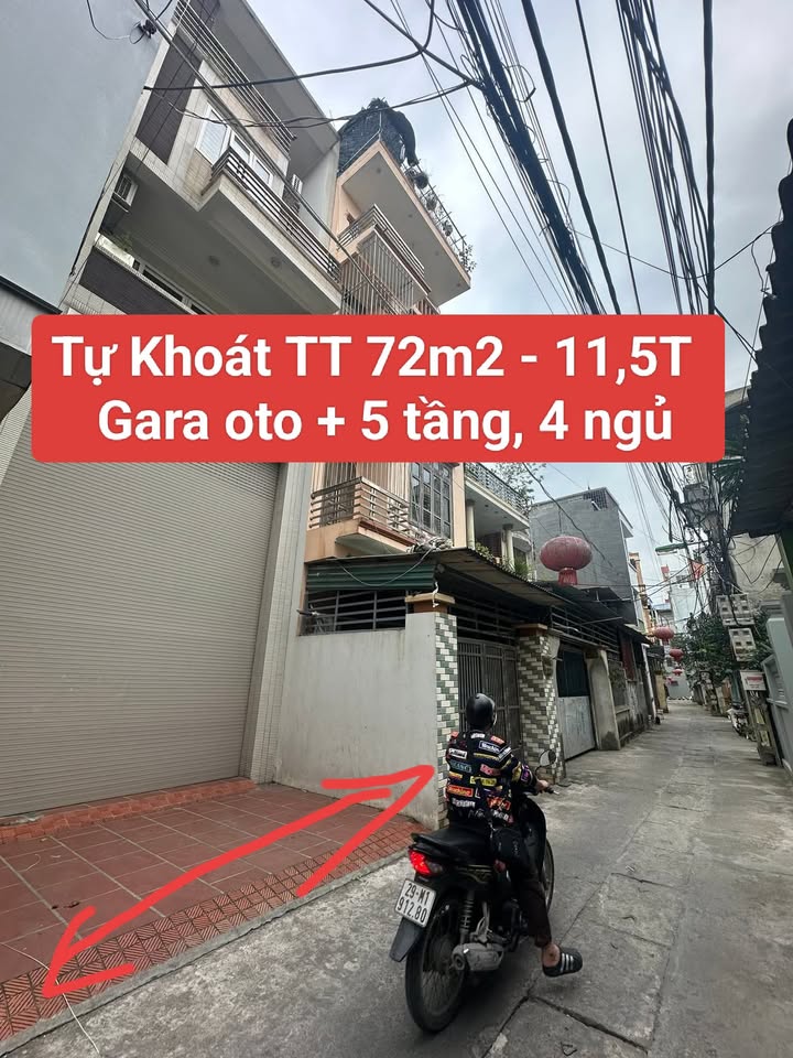 Nhà phố Tự Khoát, Thanh Trì 72m² giá 11.2 tỷ - Ô tô vào nhà!