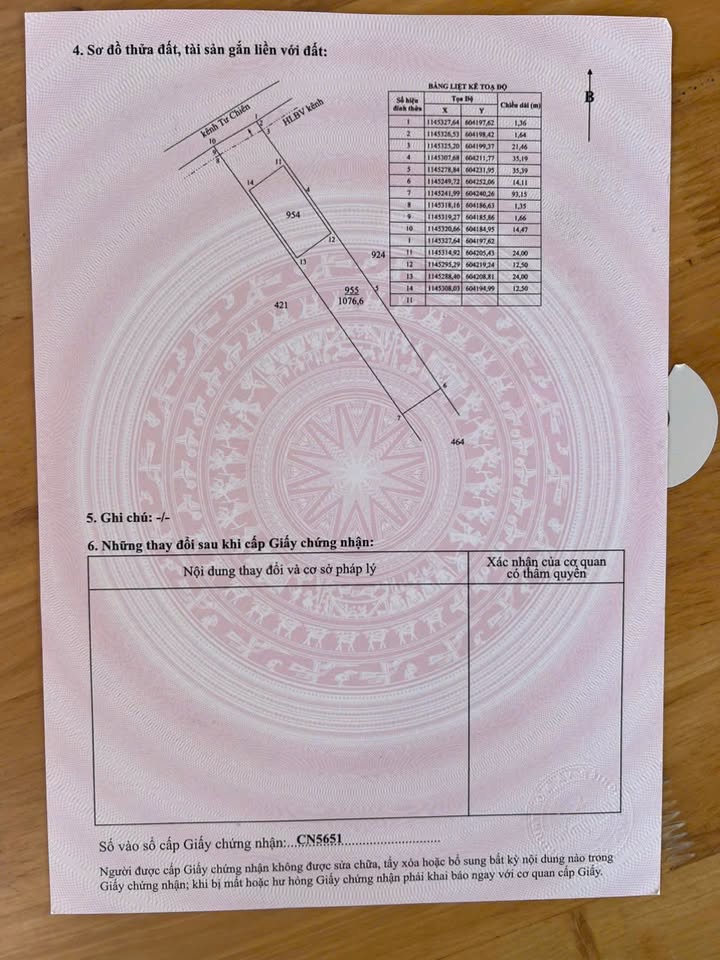 Đất nền Phường Long Thuận, Gò Công 1376m² giá chỉ 600 triệu - Sổ đỏ trao tay!
