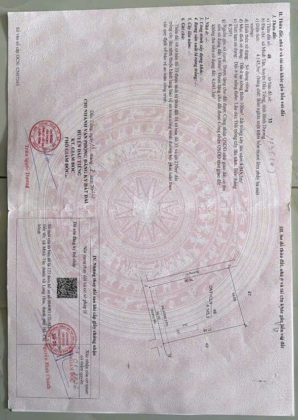 Đất Farm 4000m² Xã Minh Tân, Huyện Dầu Tiếng - Giá Thỏa Thuận Cực Tốt!