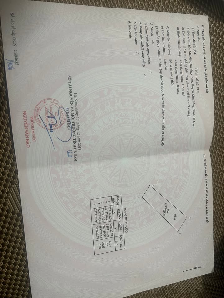 Đất nền 115m² mặt tiền 5m Quốc lộ 21b - Sổ hồng chính chủ, giá tốt!