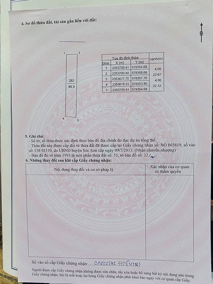 Đất nền 89m² tại Minh Trí - Sóc Sơn giá chỉ 3 tỷ - Cơ hội đầu tư sinh lời!