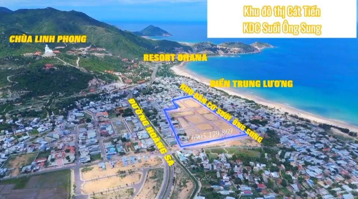 Đất nền Cát Tiến, Phù Cát 127m² giá 2 tỷ - Hướng đẹp, cách biển chỉ 200m!