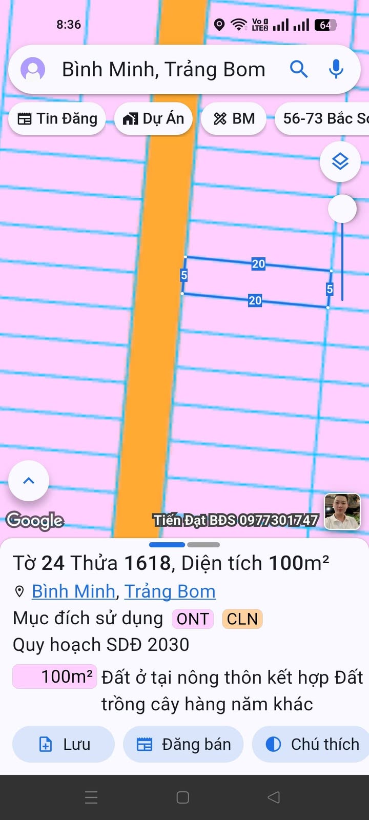 Đất thổ cư 100m² tại Bình Minh, Trảng Bom chỉ 1.3 tỷ - Chính chủ bán gấp!