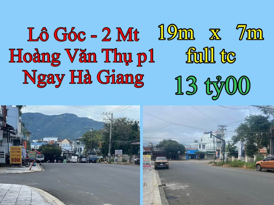 Đất nền Bảo Lộc 133m² giá 13 tỷ - Lô góc 2 mặt tiền Hoàng Văn Thụ