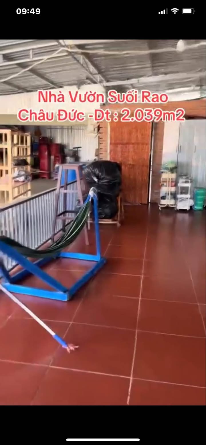 Farm diện tích 2039m² tại Suối Rao, Châu Đức giá 2.65 tỷ - Sẵn sàng vào ở ngay!