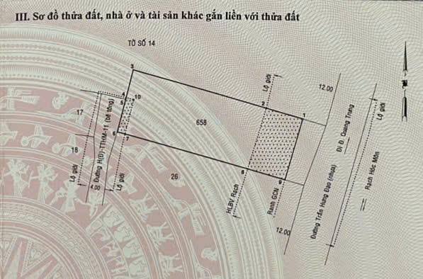 Đất nền mặt tiền Trần Hưng Đạo, Hóc Môn, 140m² - Giá tốt, vị trí đắc địa!