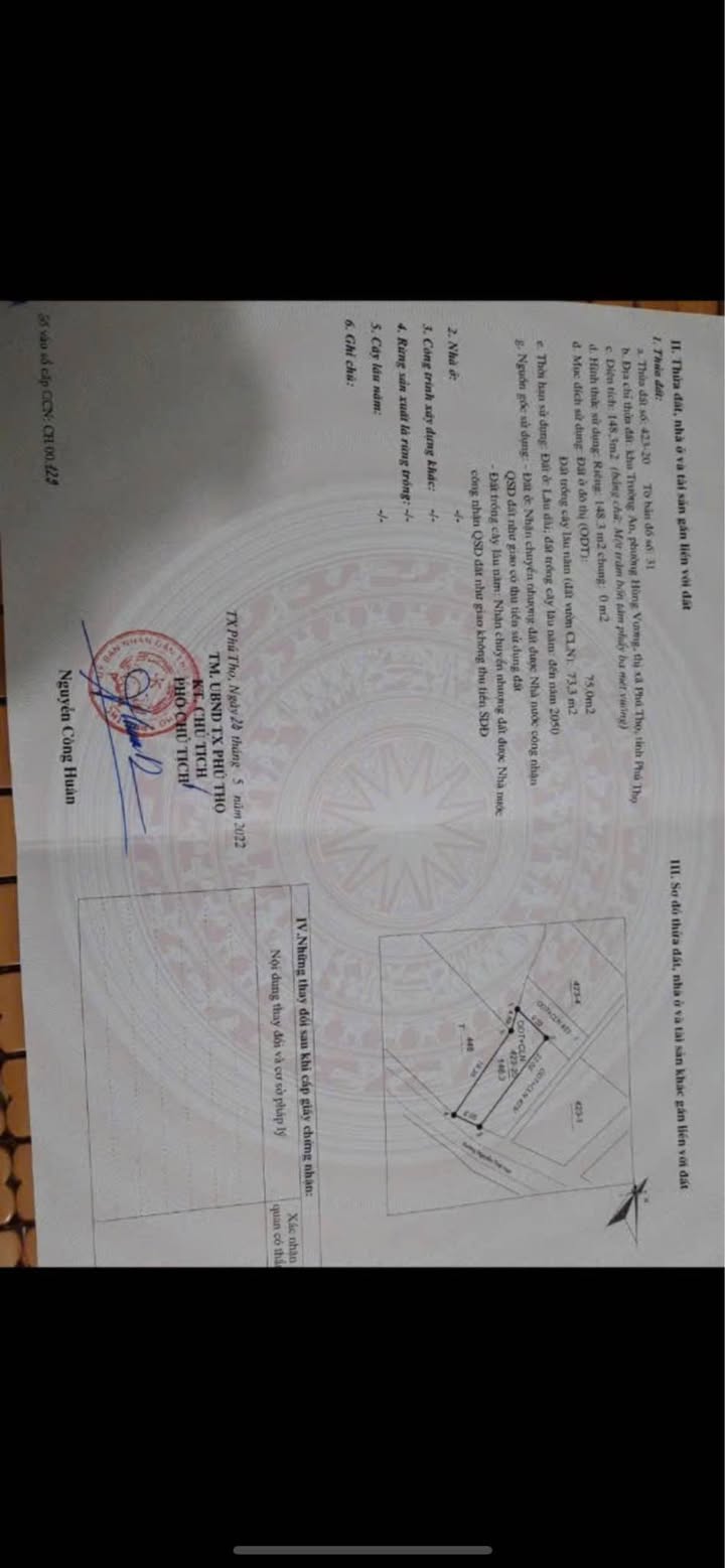 Nhà mới xây 148m² tại Phú Thọ giá thỏa thuận - Chính chủ bán gấp!