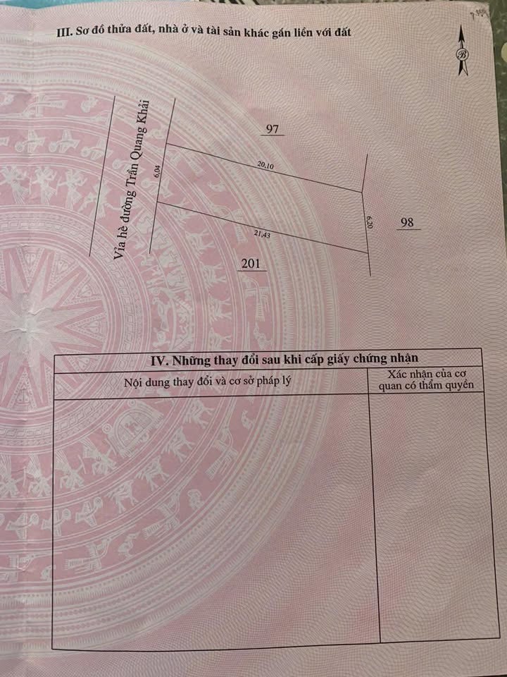 Đất mặt đường Trần Quang Khải Lạng Sơn 123m² giá 3 tỷ - Nhà cấp 4 tặng kèm!