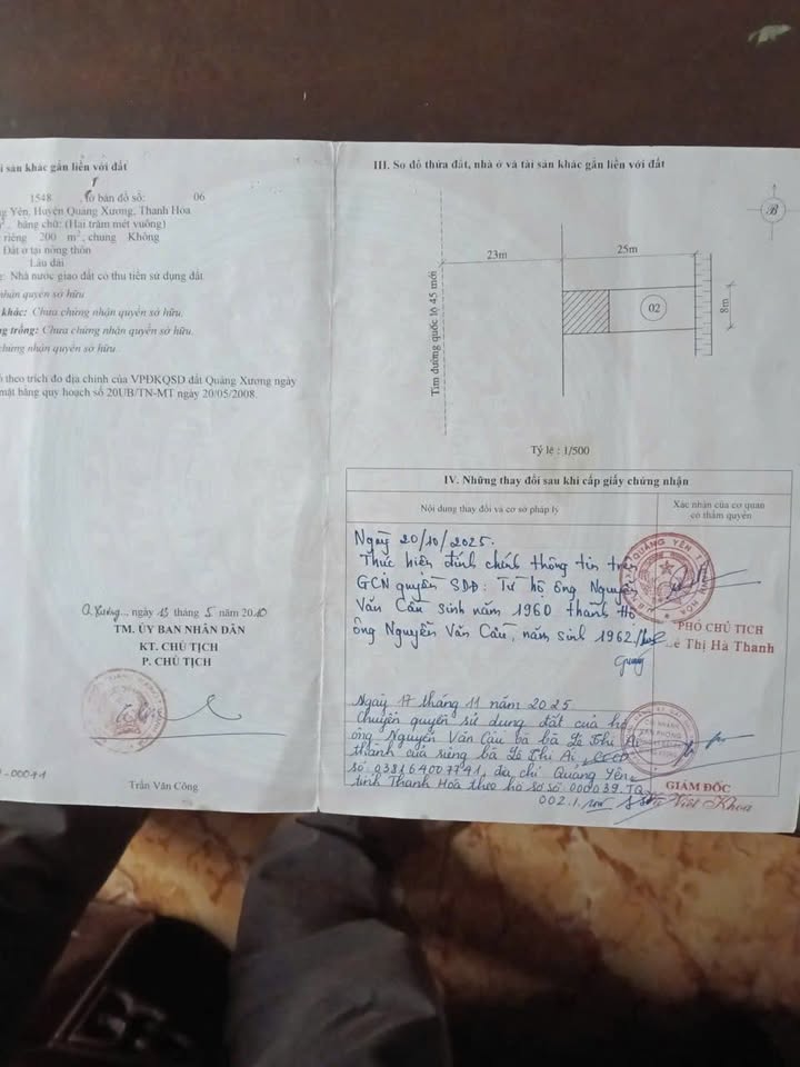 Đất thổ cư xã Quảng Yên 200m² giá 2.5 tỷ - Cơ hội đầu tư hấp dẫn!