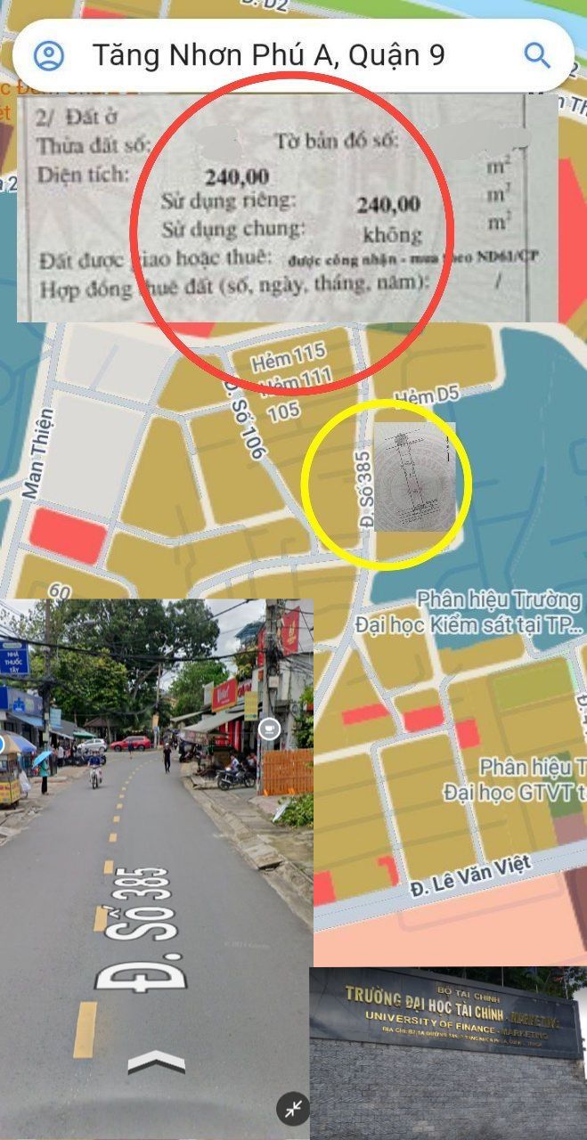 Đất nền 288m² đường nhựa Thủ Đức - Giá 15 tỷ - Pháp lý rõ ràng