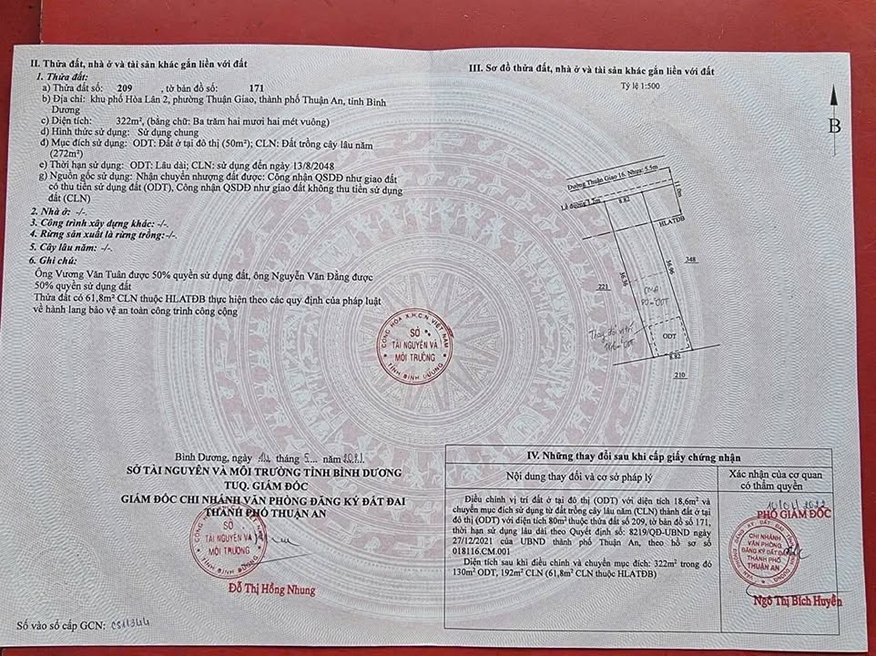 Đất mặt tiền kinh doanh Thuận Giao 322m² giá 11 tỷ - Đối diện Đại học Văn Lang!