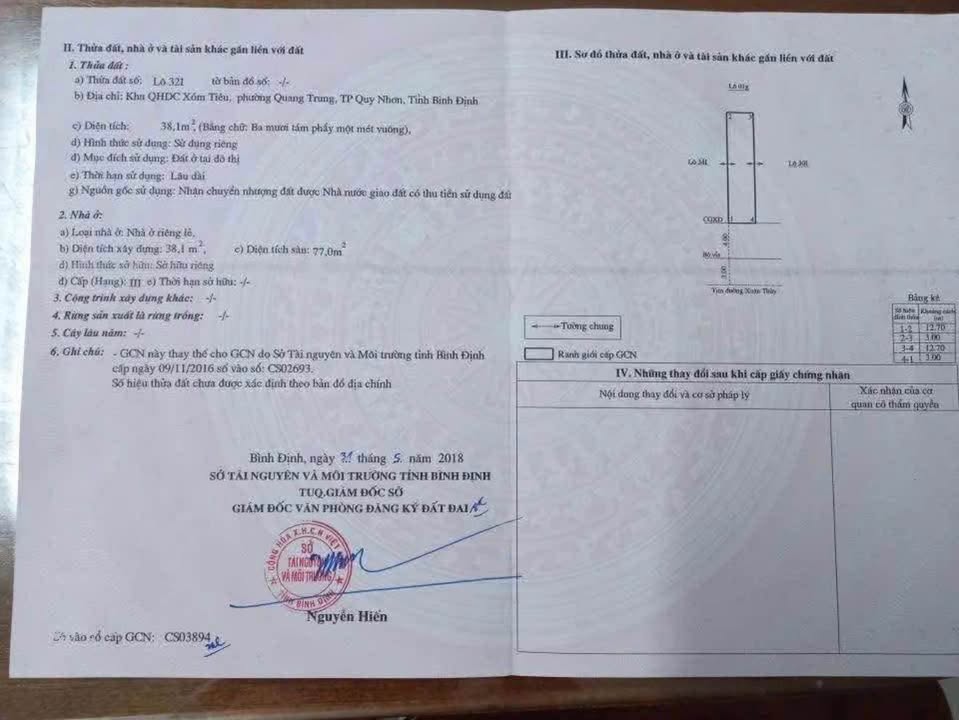 Nhà mặt tiền Xuân Thuỷ, Quy Nhơn 42m² giá 3.6 tỷ - Sổ đỏ chính chủ!