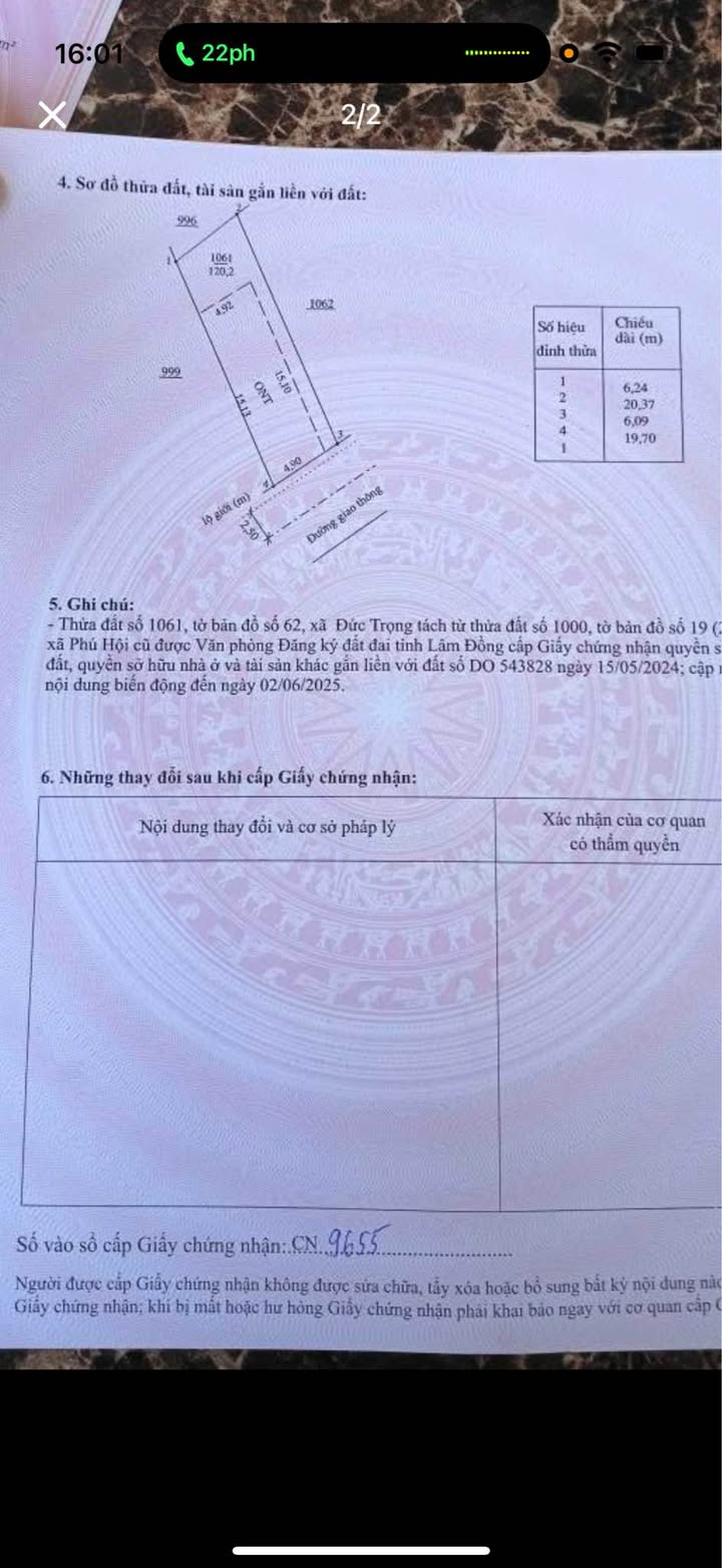 Bán đất Phú Hội, Đức Trọng, 126m² chỉ 580 triệu - Vị trí đẹp, pháp lý rõ ràng!