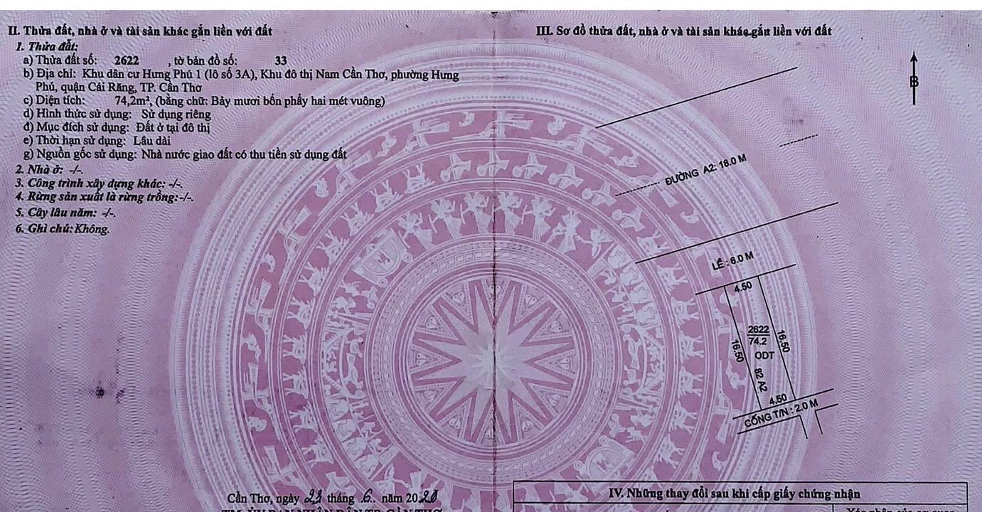 Bán nhà trệt lửng KDC Hưng Phú 1, Cần Thơ 148.4m² - Pháp lý đầy đủ, giá tốt!