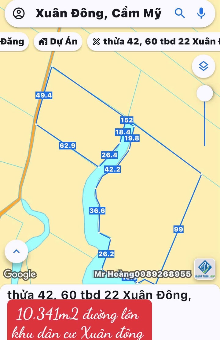 Đất nền xã Xuân Đông, huyện Cẩm Mỹ 10.341m² giá 18.6 tỷ - Cơ hội đầu tư hấp dẫn!