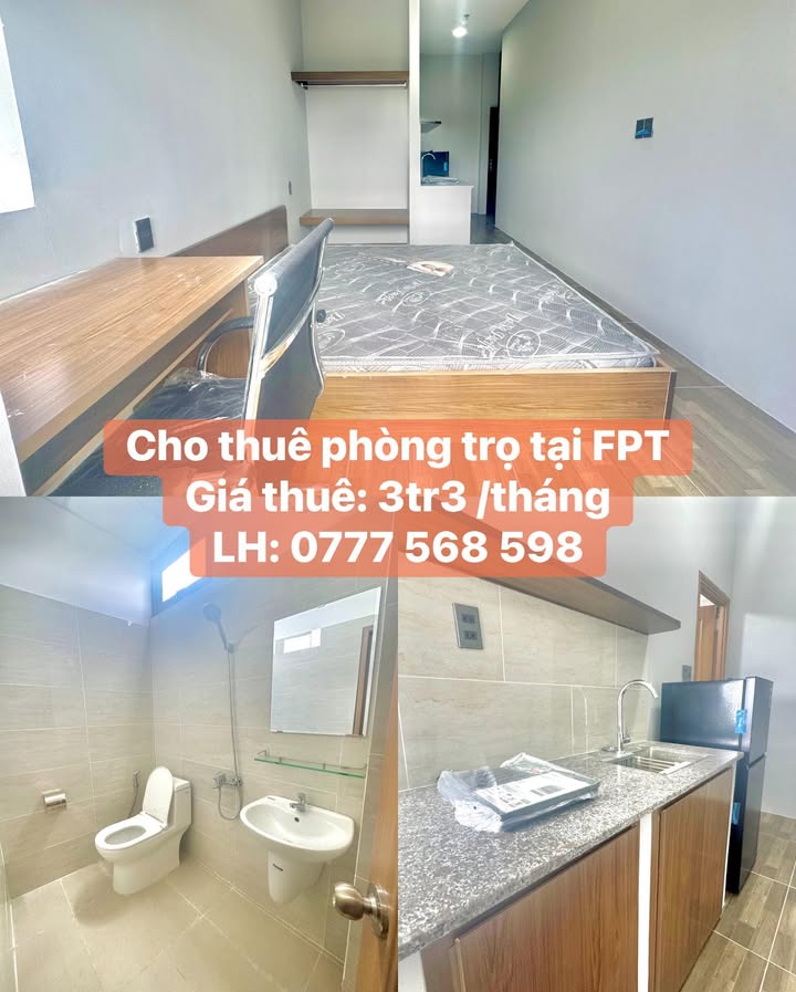 Phòng trọ cho thuê tại Ngũ Hành Sơn, Đà Nẵng - Chỉ 3.3 triệu/tháng