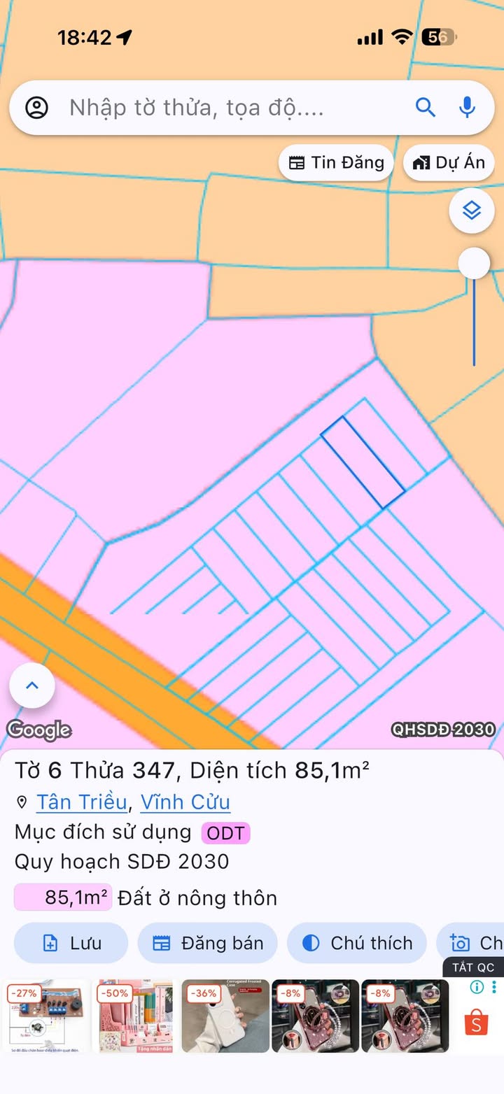 Lô đất 85m² tại phường Tân Triều, Biên Hòa - Giá 1.1 tỷ, sổ đỏ chính chủ!