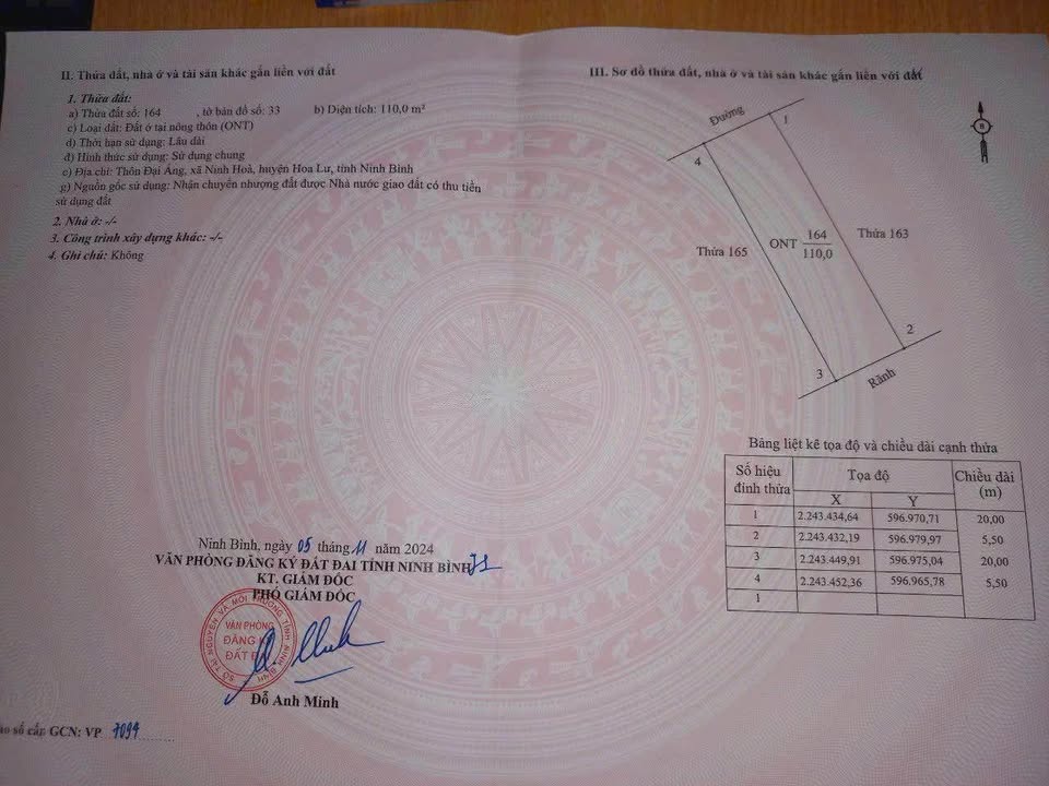 Lô đất Đại Áng, Ninh Hòa 110m² giá 2.7 tỷ - Đầu tư sinh lời!